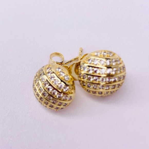 Tortoise Shell Shaped Gold Plated Earrings and Pendant Jewelry set - Picture 3 of 6